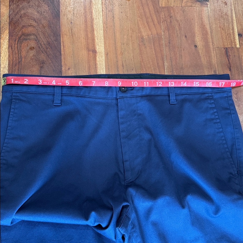 TED BAKER- Men's Navy Chino Pants -‎ Classic Straight Fit 36W x 31 - Picture 4 of 12